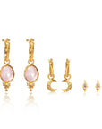 Earring Gift Set: Heart Wide Open Earrings + Ancient Wisdom Earrings + Moondust Earrings Ananda Soul