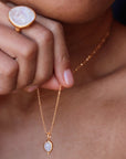 Intuitive Wisdom Necklace & From Darkness To Light Moonstone • Ring Ananda Soul