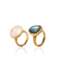 From Darkness to Light Labradorite & Moonstone • Ring Ananda Soul