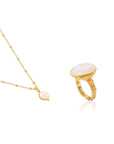 Intuitive Wisdom Necklace & From Darkness To Light Moonstone • Ring Ananda Soul
