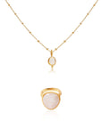 Intuitive Wisdom Necklace & From Darkness To Light Moonstone • Ring Ananda Soul