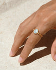 Tear of Joy Ring • Aquamarine Ananda Soul