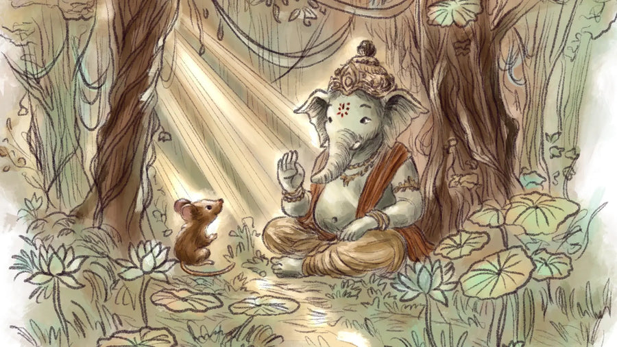 The mouse, the Elephant god and the wisdom of a new year to come | a fairytale by Ananda Soul