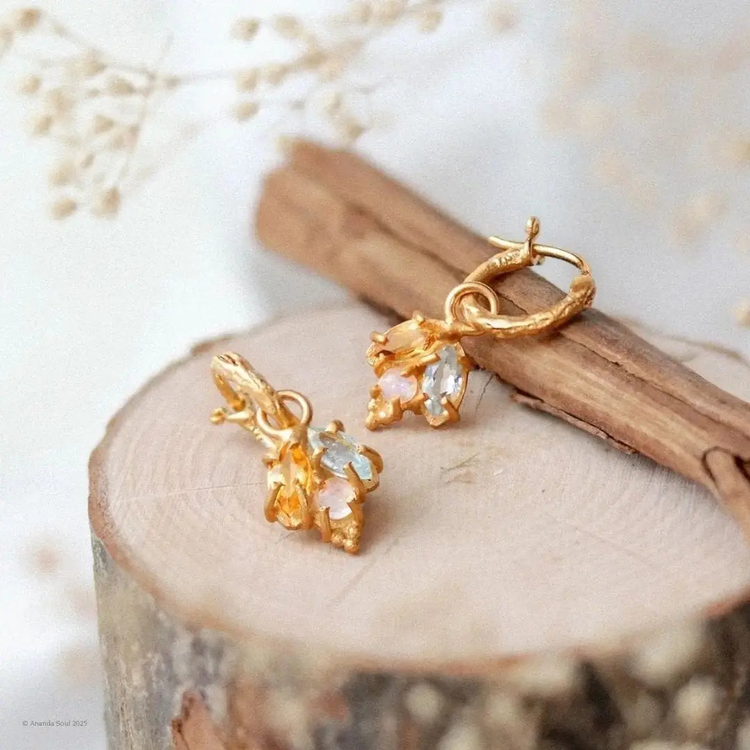 3 Petals • Hoop Earrings Ananda Soul