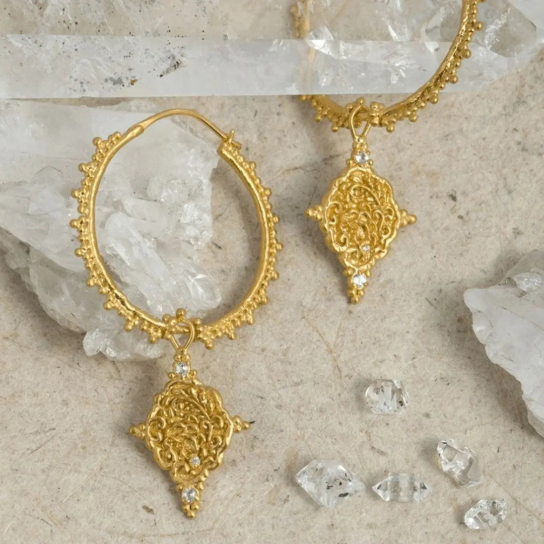 One Day at a Time • Hoop Earrings Ananda Soul