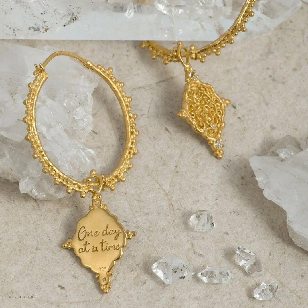 One Day at a Time • Hoop Earrings Ananda Soul
