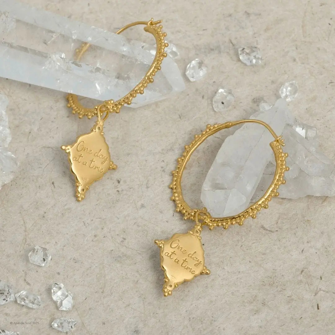 One Day at a Time • Hoop Earrings Ananda Soul
