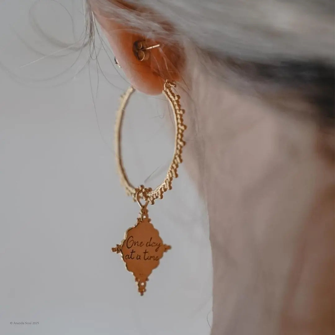 One Day at a Time • Hoop Earrings Ananda Soul