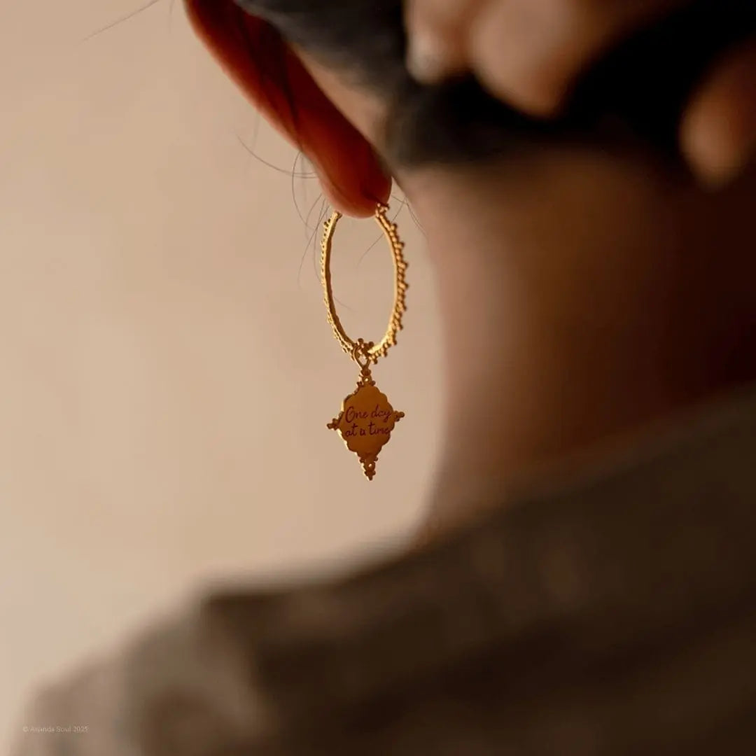 One Day at a Time • Hoop Earrings Ananda Soul