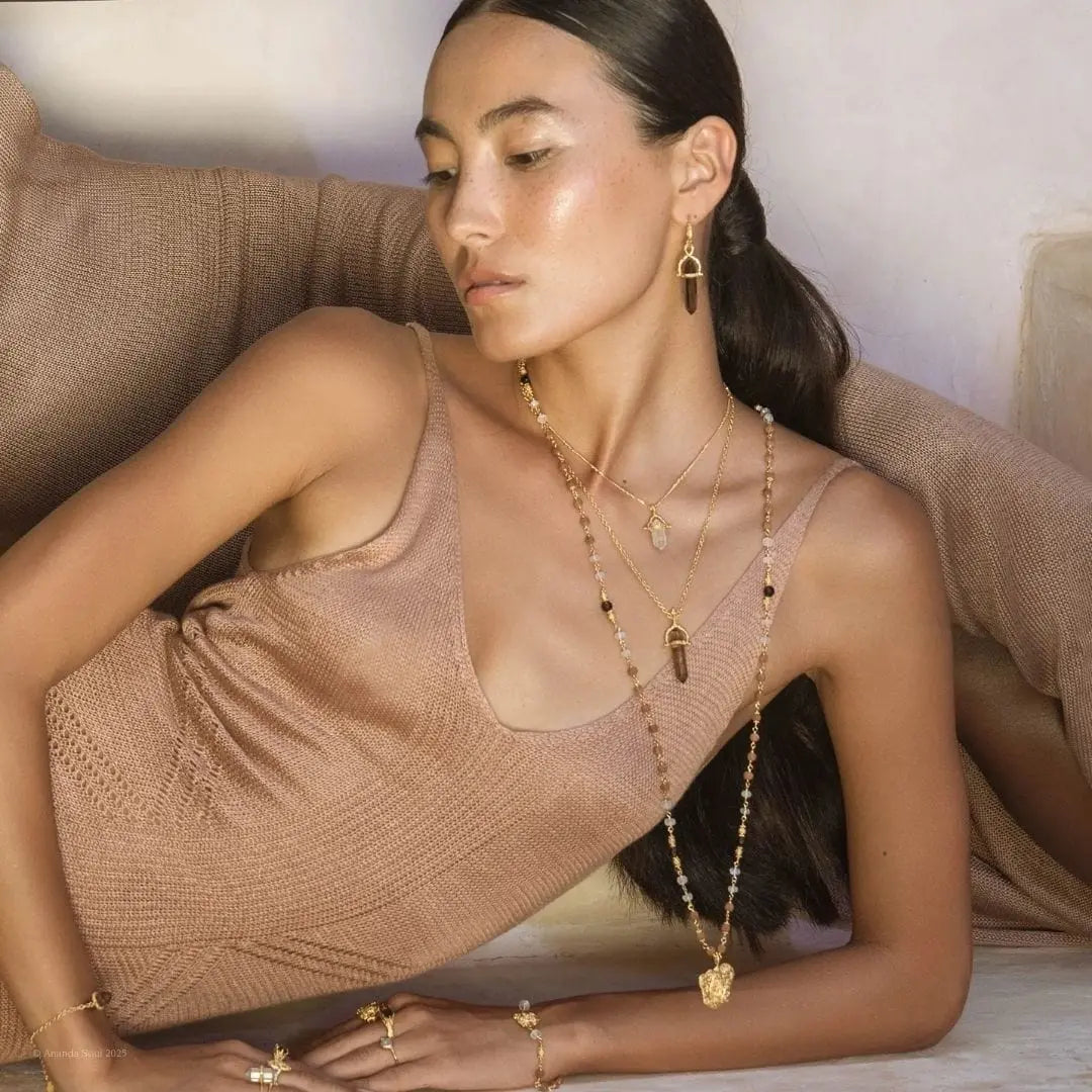 I see with my Soul • Crystal Necklace Ananda Soul