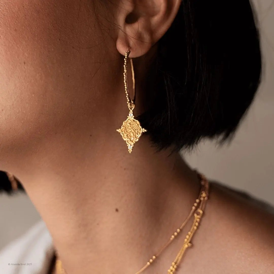 One Day at a Time • Hoop Earrings Ananda Soul