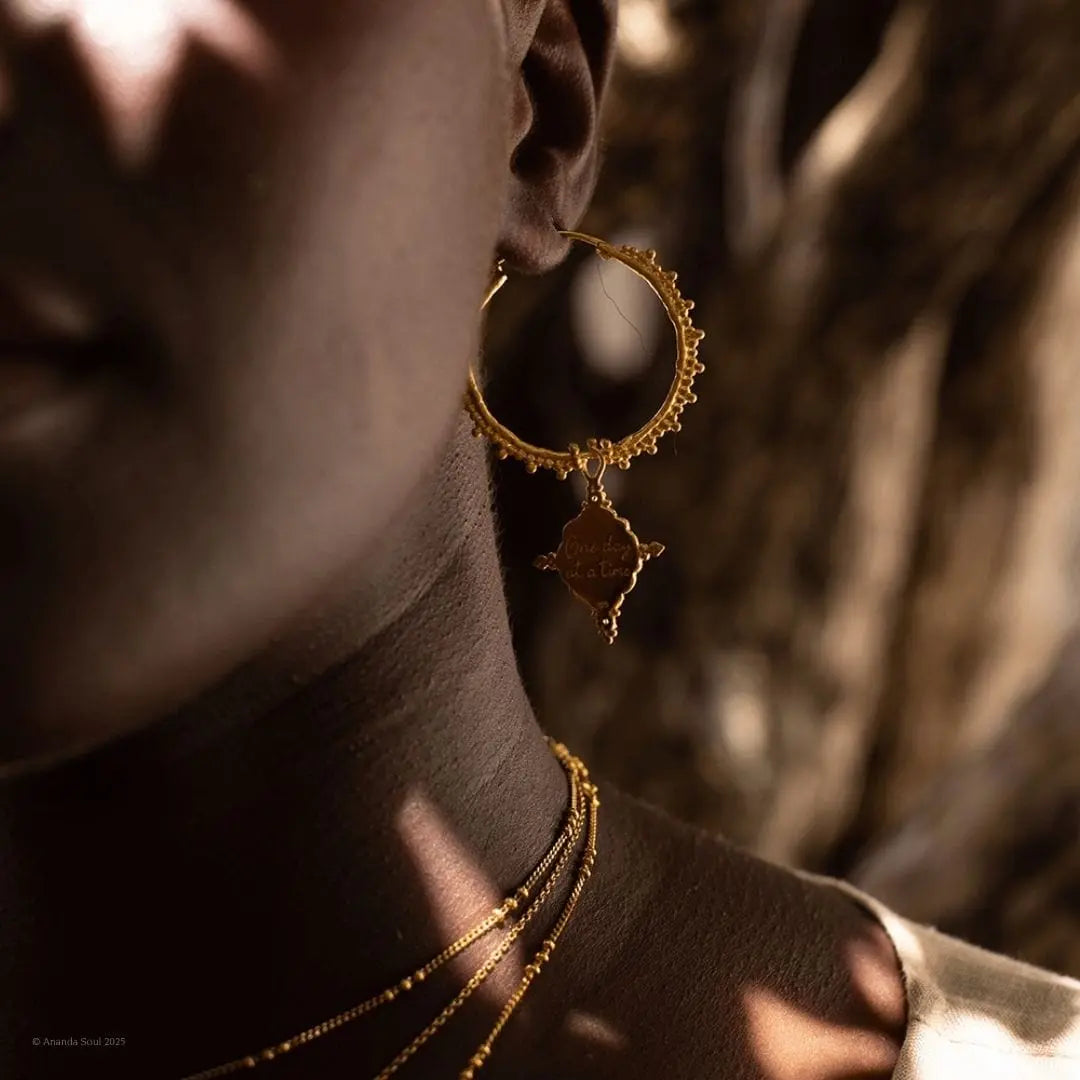 One Day at a Time • Hoop Earrings Ananda Soul