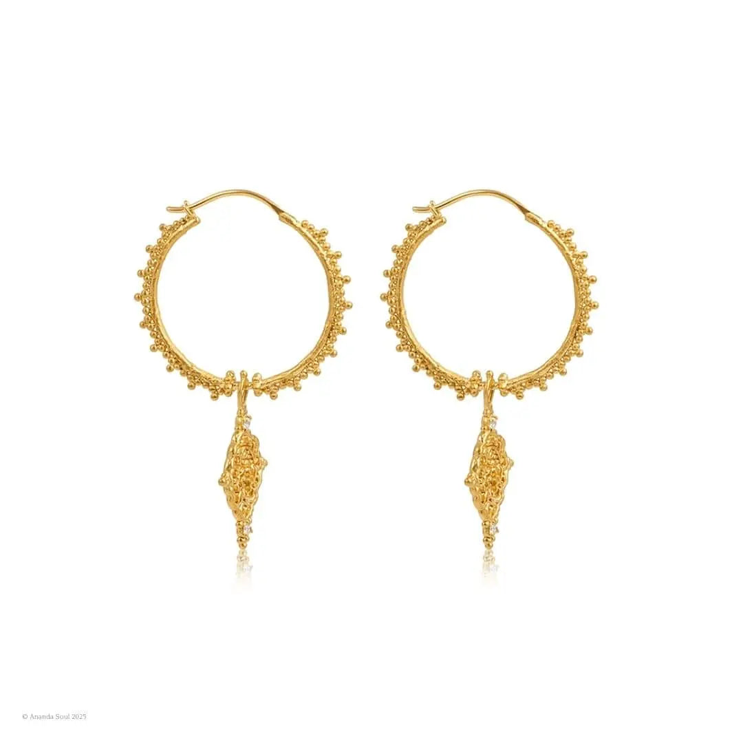 One Day at a Time • Hoop Earrings Ananda Soul