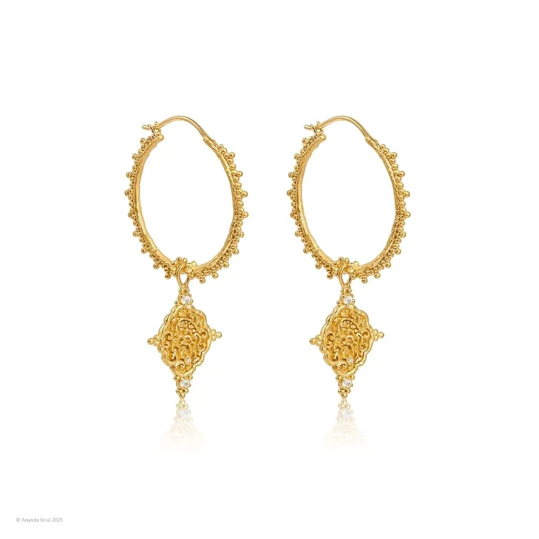 One Day at a Time • Hoop Earrings Ananda Soul