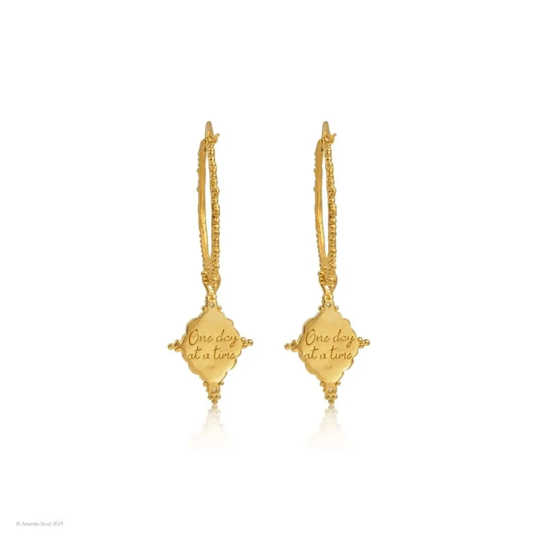 One Day at a Time • Hoop Earrings Ananda Soul
