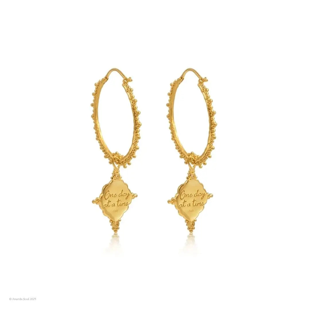 One Day at a Time • Hoop Earrings Ananda Soul