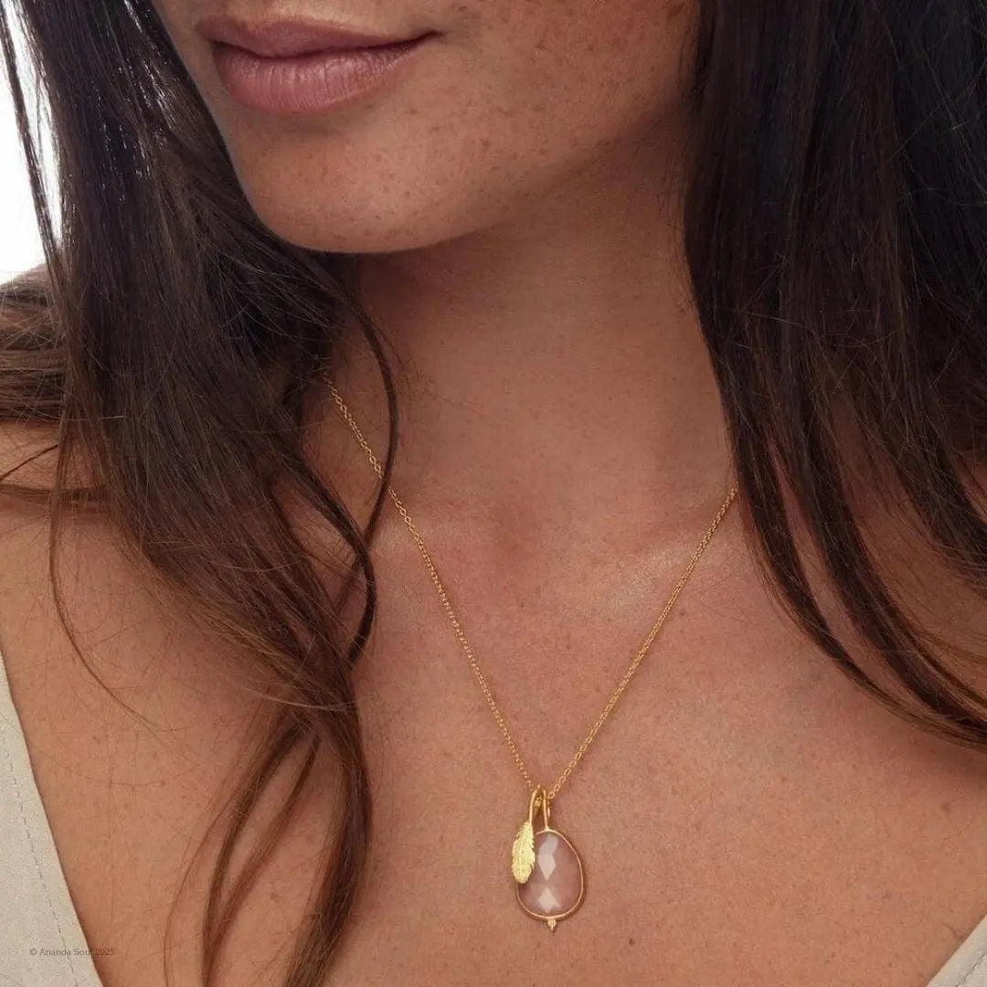 Angel Whispers Necklace • Rose Quartz Ananda Soul