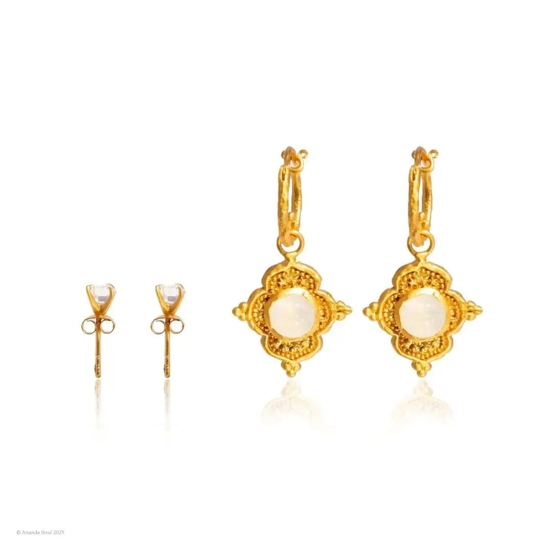 Earring Gift Set: Into The Light Hoop + Daydreamer Stud Earrings Ananda Soul