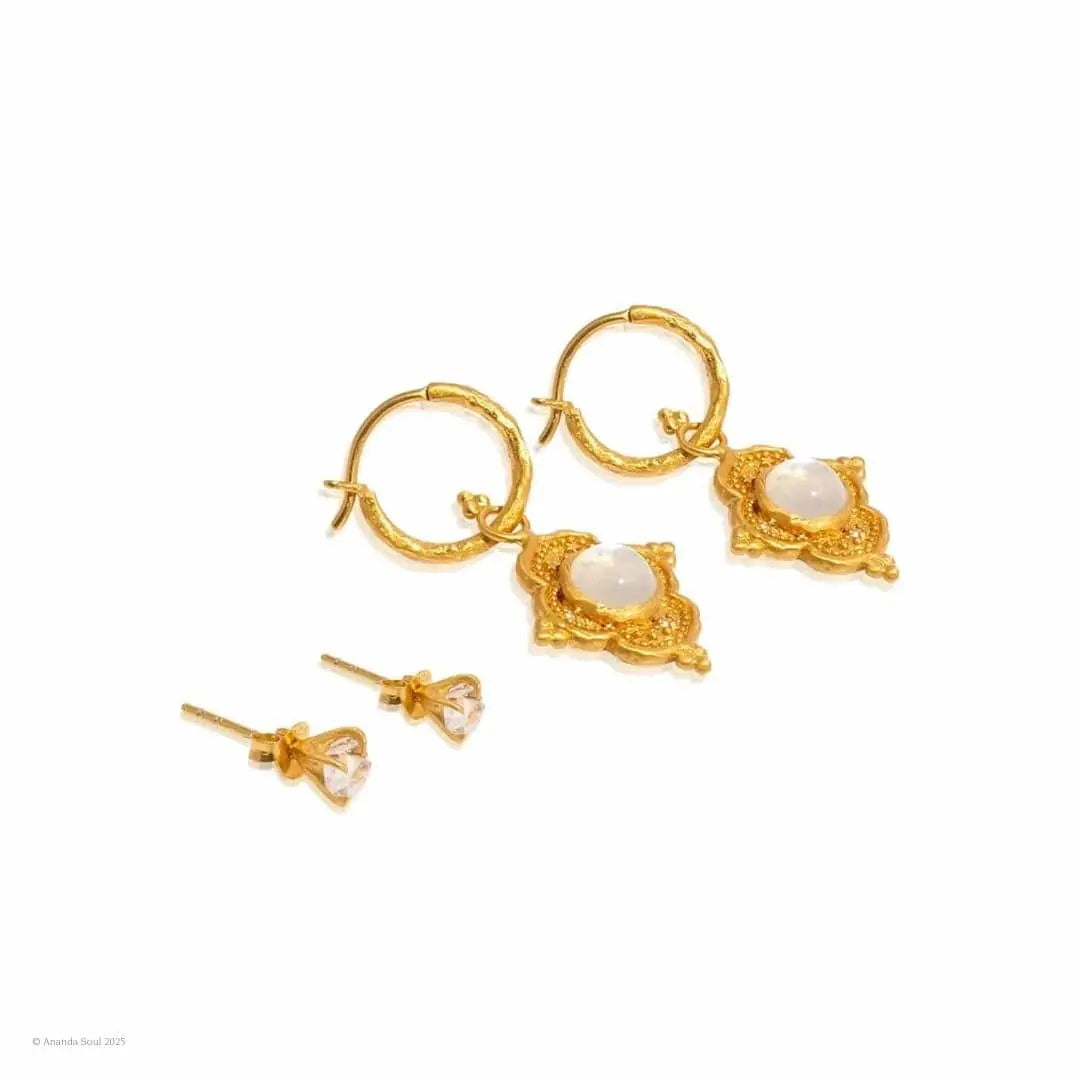 Earring Gift Set: Into The Light Hoop + Daydreamer Stud Earrings Ananda Soul