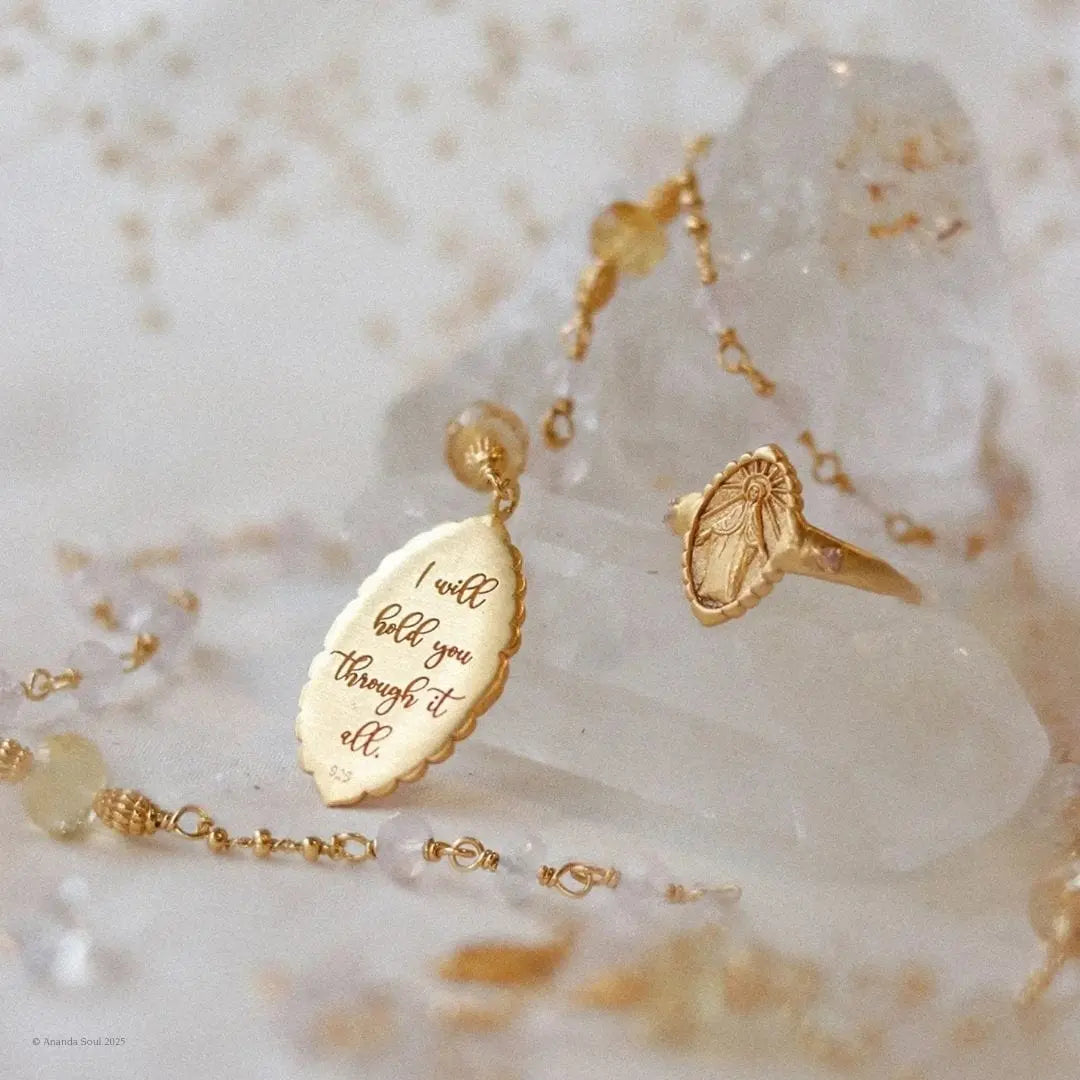 Through It All Prayer Necklace & Through It All Ring Ananda Soul