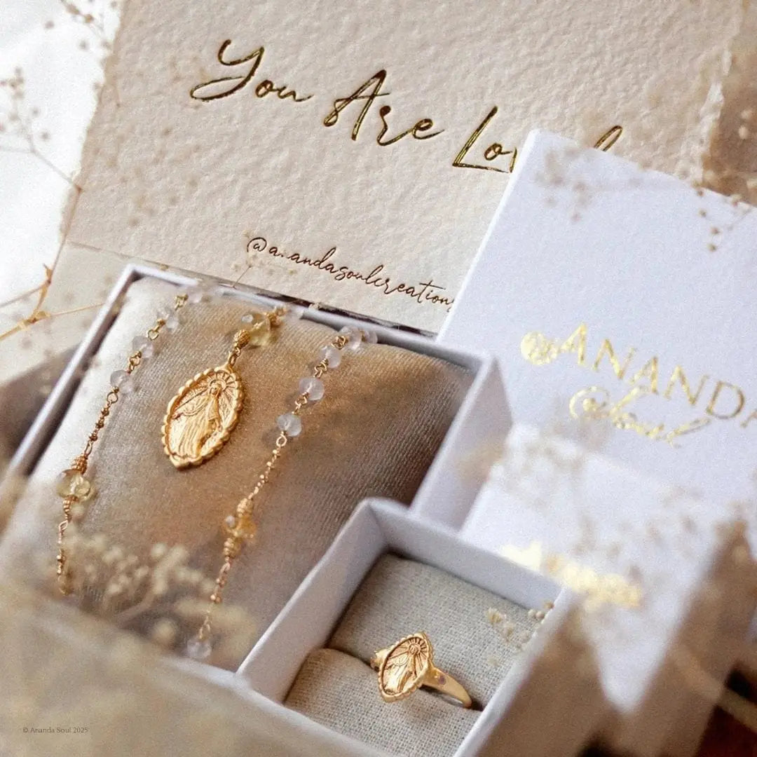 Through It All Prayer Necklace & Through It All Ring Ananda Soul