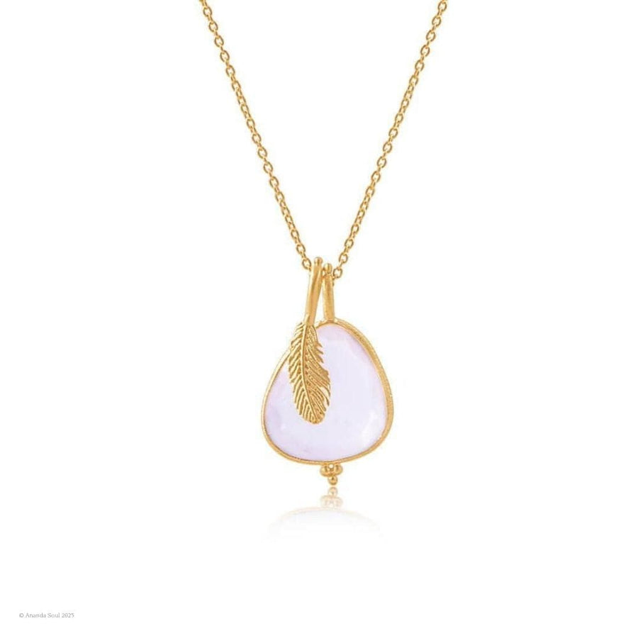 Angel Whispers Necklace • Rose Quartz