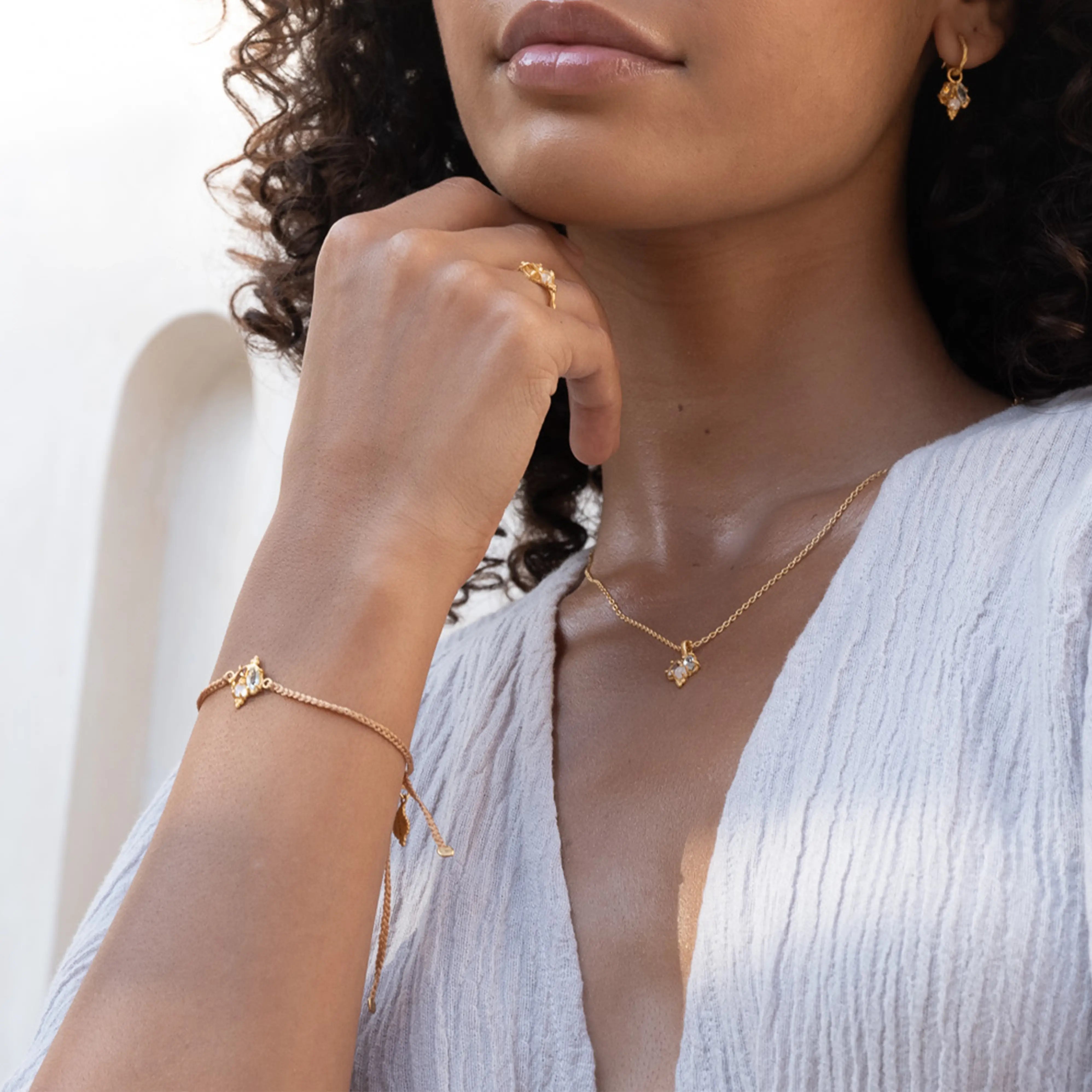 Three Petals Bracelet • Cord
