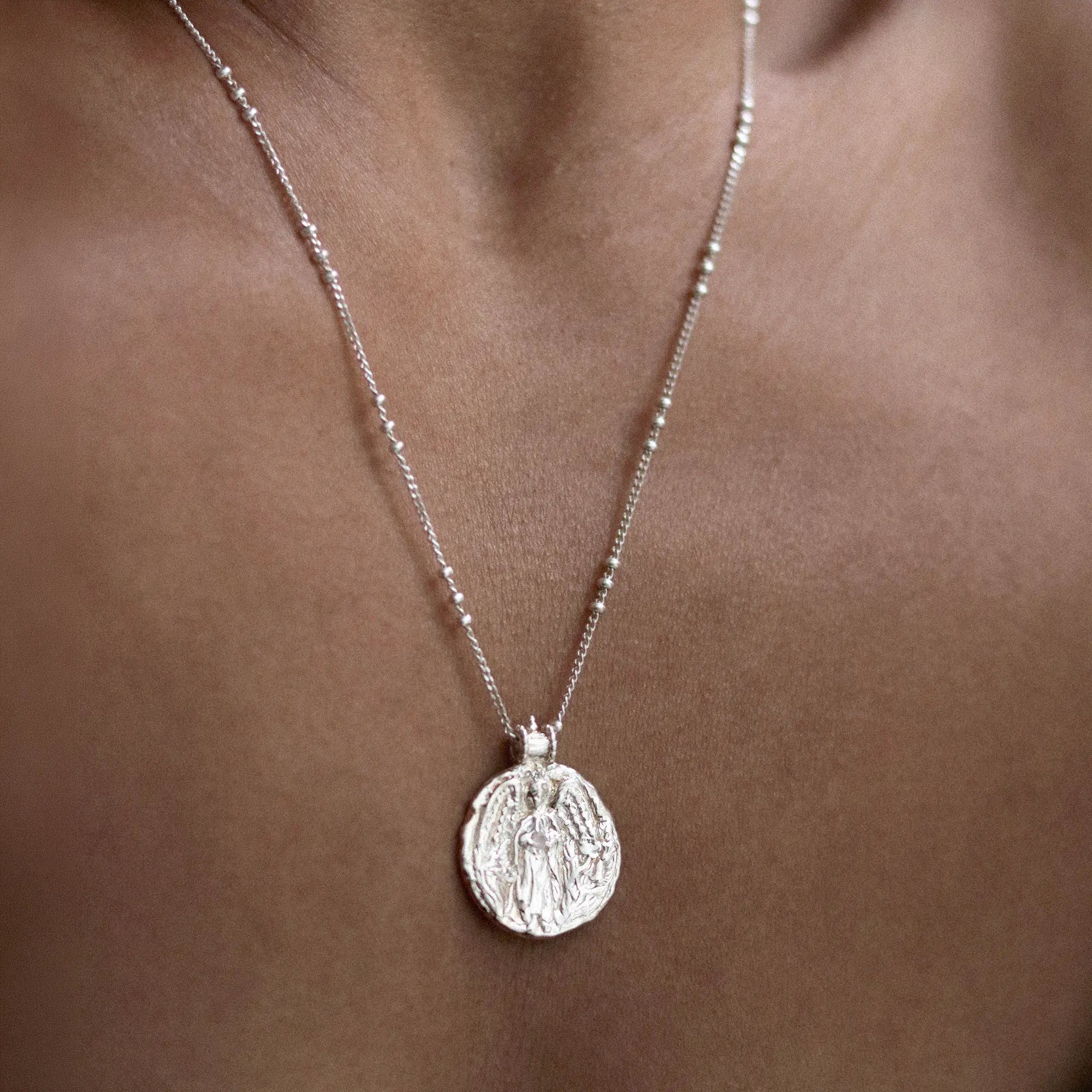 Dare to Shine Angel Necklace Sterling Silver