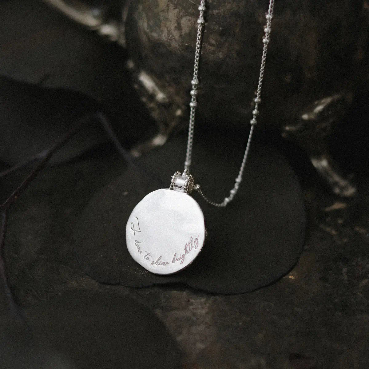 Dare to Shine Angel Necklace Sterling Silver