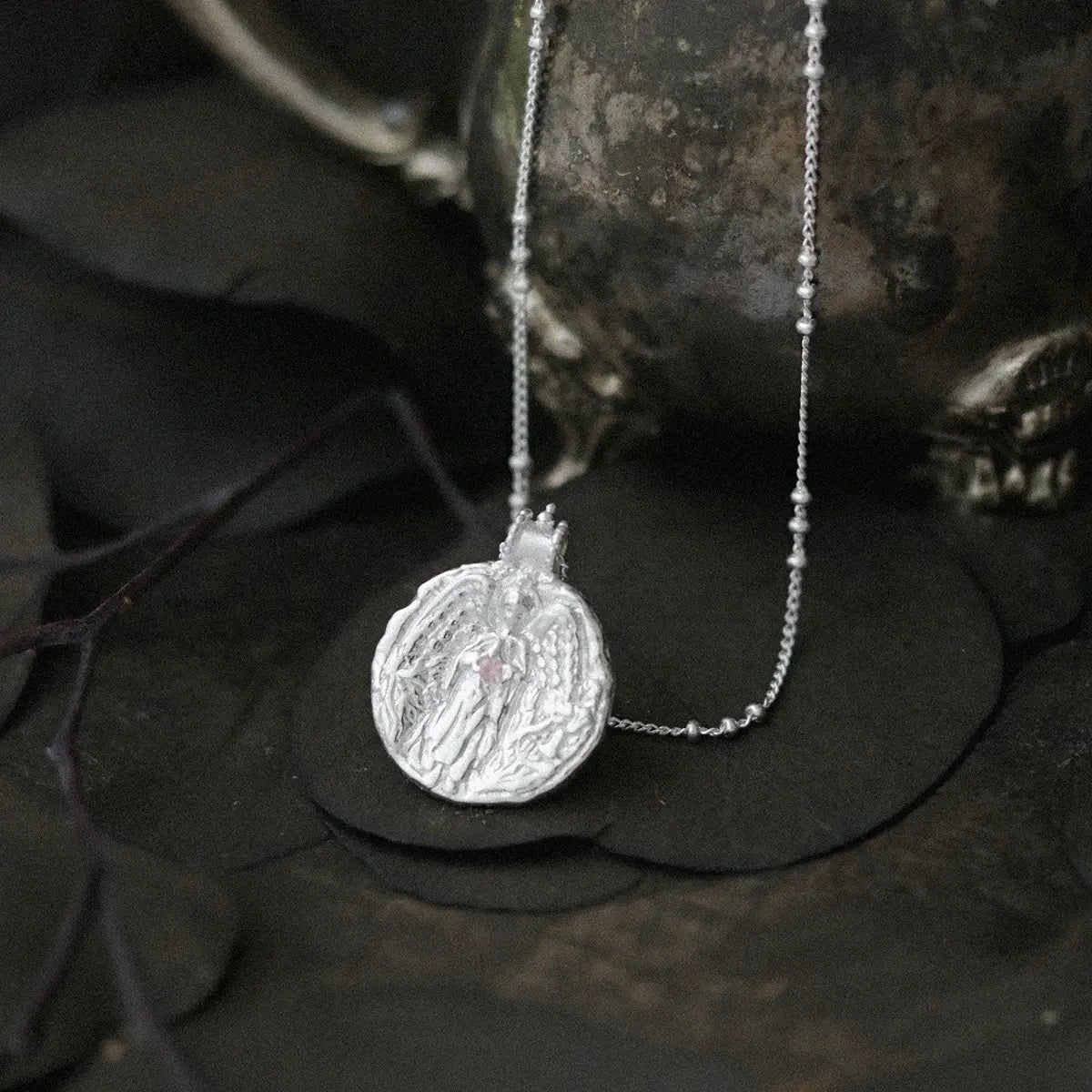 Dare to Shine Angel Necklace Sterling Silver