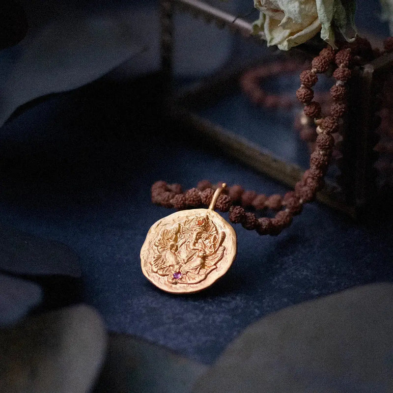 Ganapati • Necklace with Rudraksha