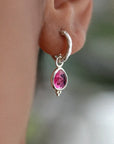 Gentle Heart Hoop • Earrings Sterling Silver