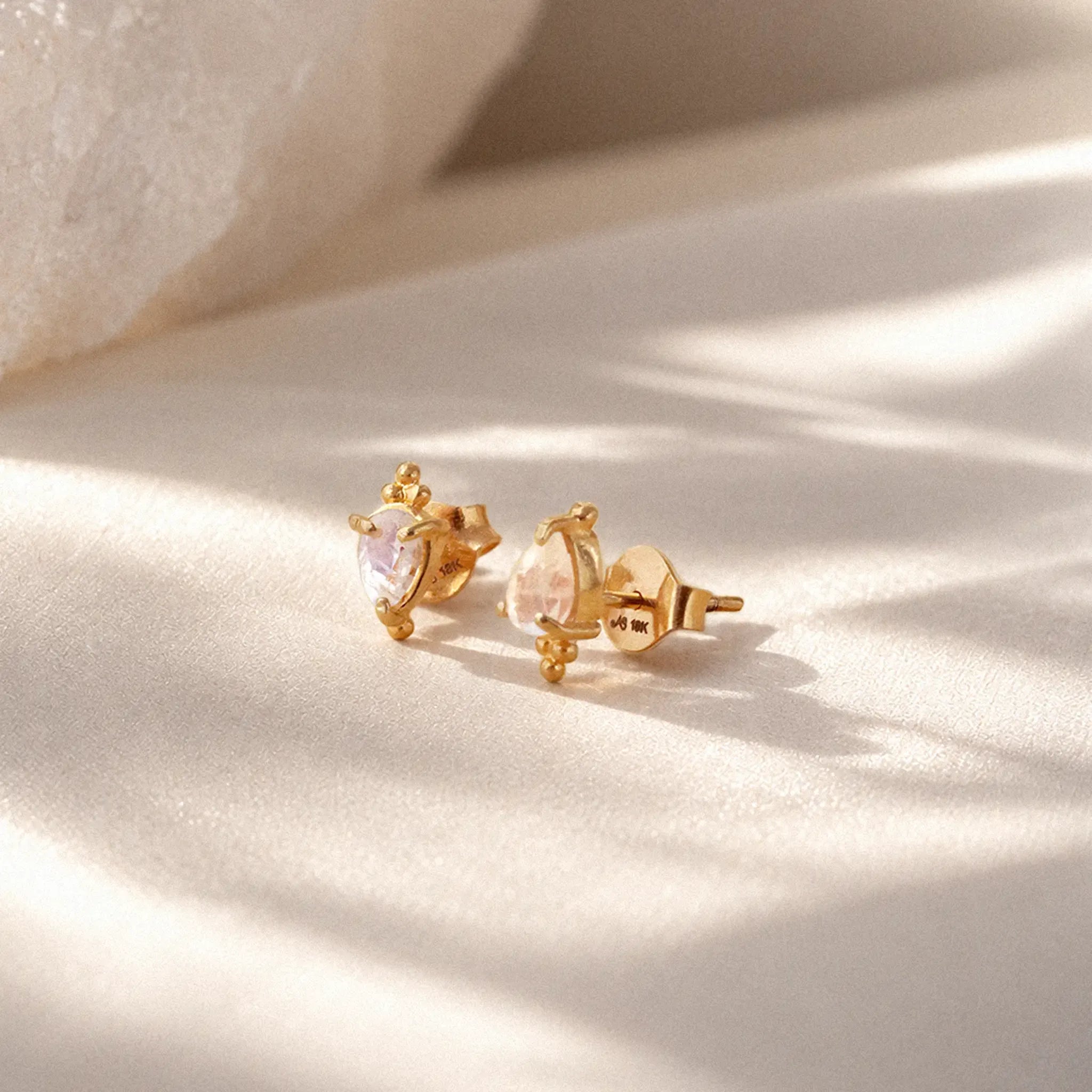 Moondust Earrings Solid Gold • 18kt