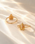 Om Ganesha Solid Gold Ring • 14kt