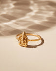 Om Ganesha Solid Gold Ring • 14kt