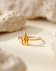 Om Ganesha Solid Gold Ring • 14kt