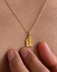 Om Ganesha Necklace Solid Gold • 14kt