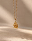 Om Ganesha Necklace Solid Gold • 14kt