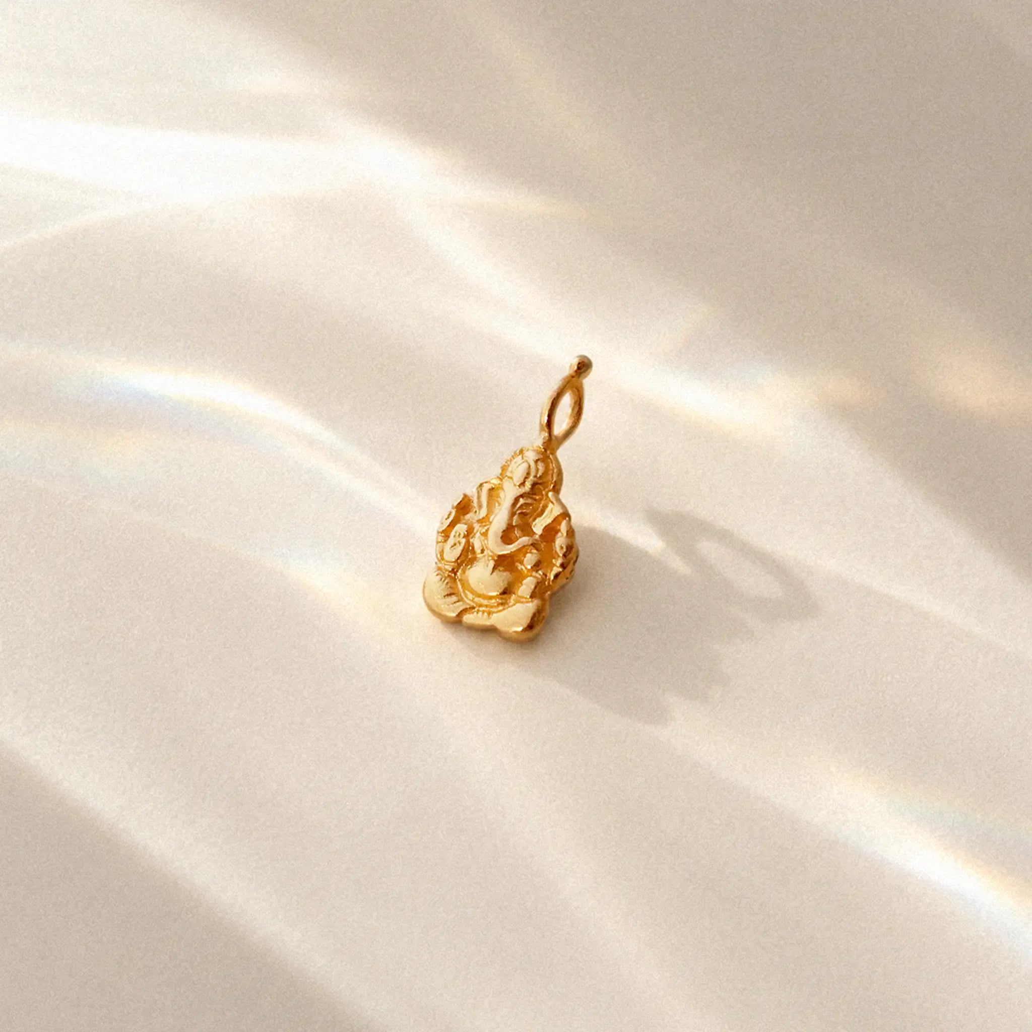Om Ganesha Pendant Solid Gold • 14kt