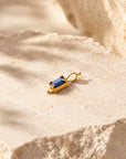 Fair Trade Blue Sapphire Solid Gold Pendant • 18kt