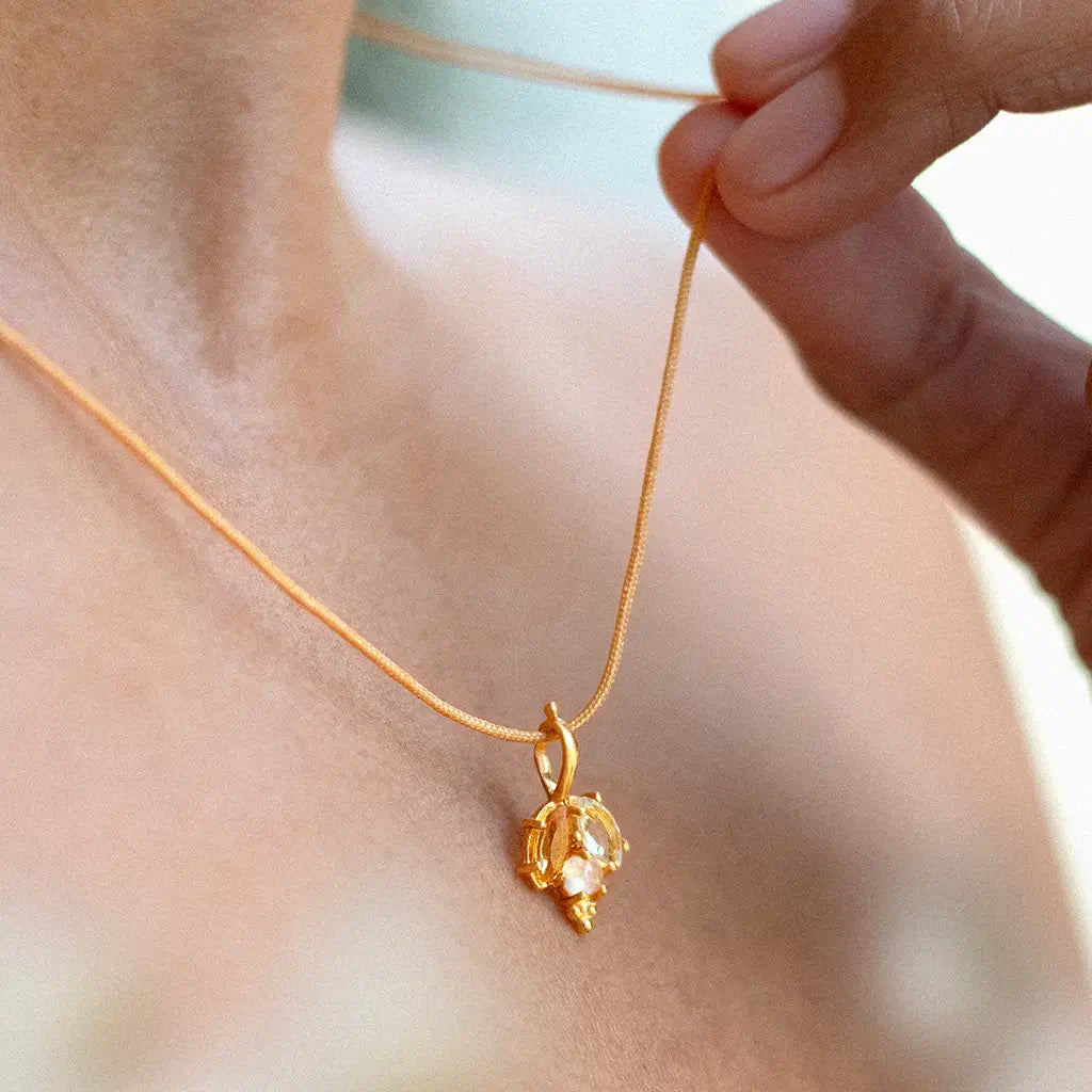 Three Petals • Cord Necklace