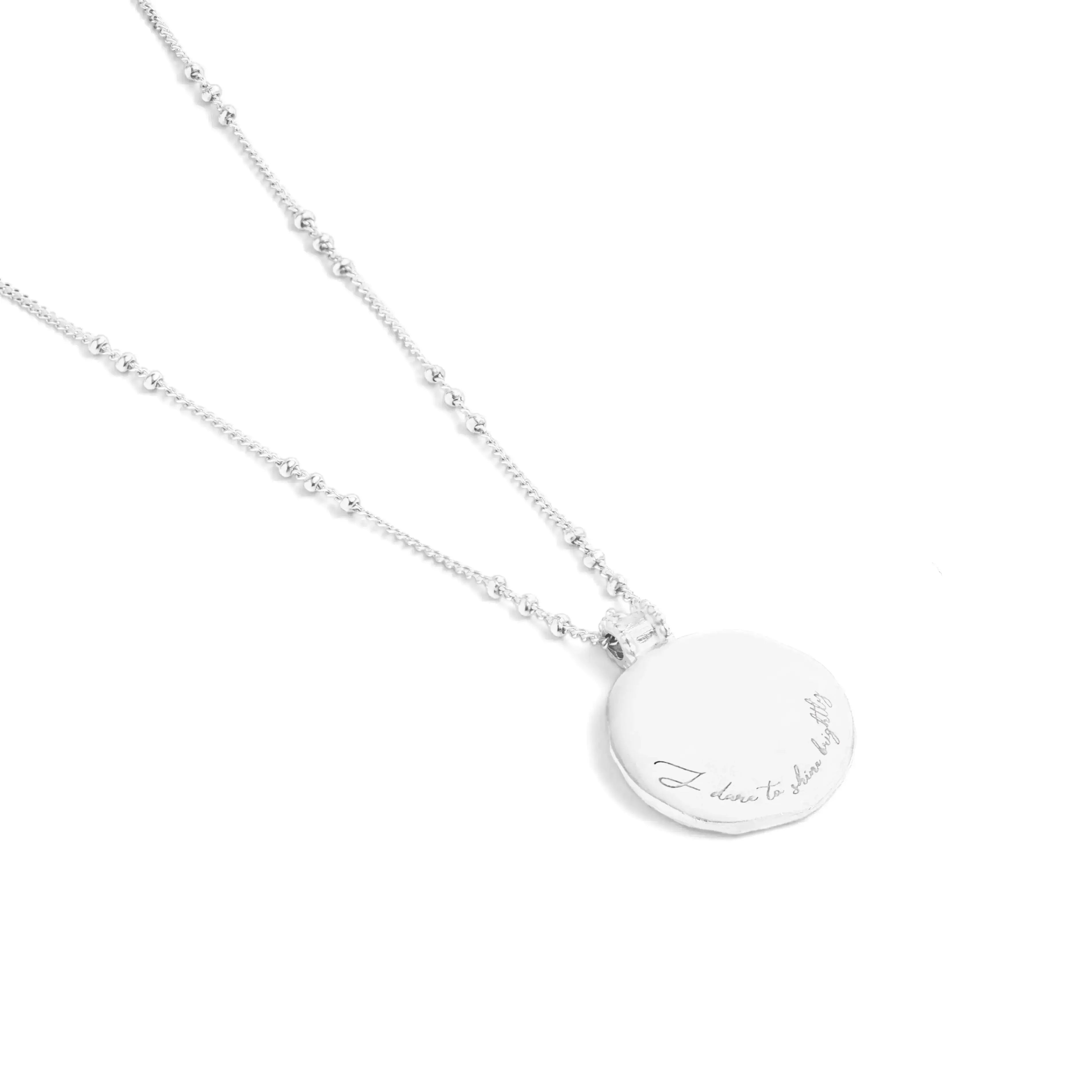 Dare to Shine Angel Necklace Sterling Silver