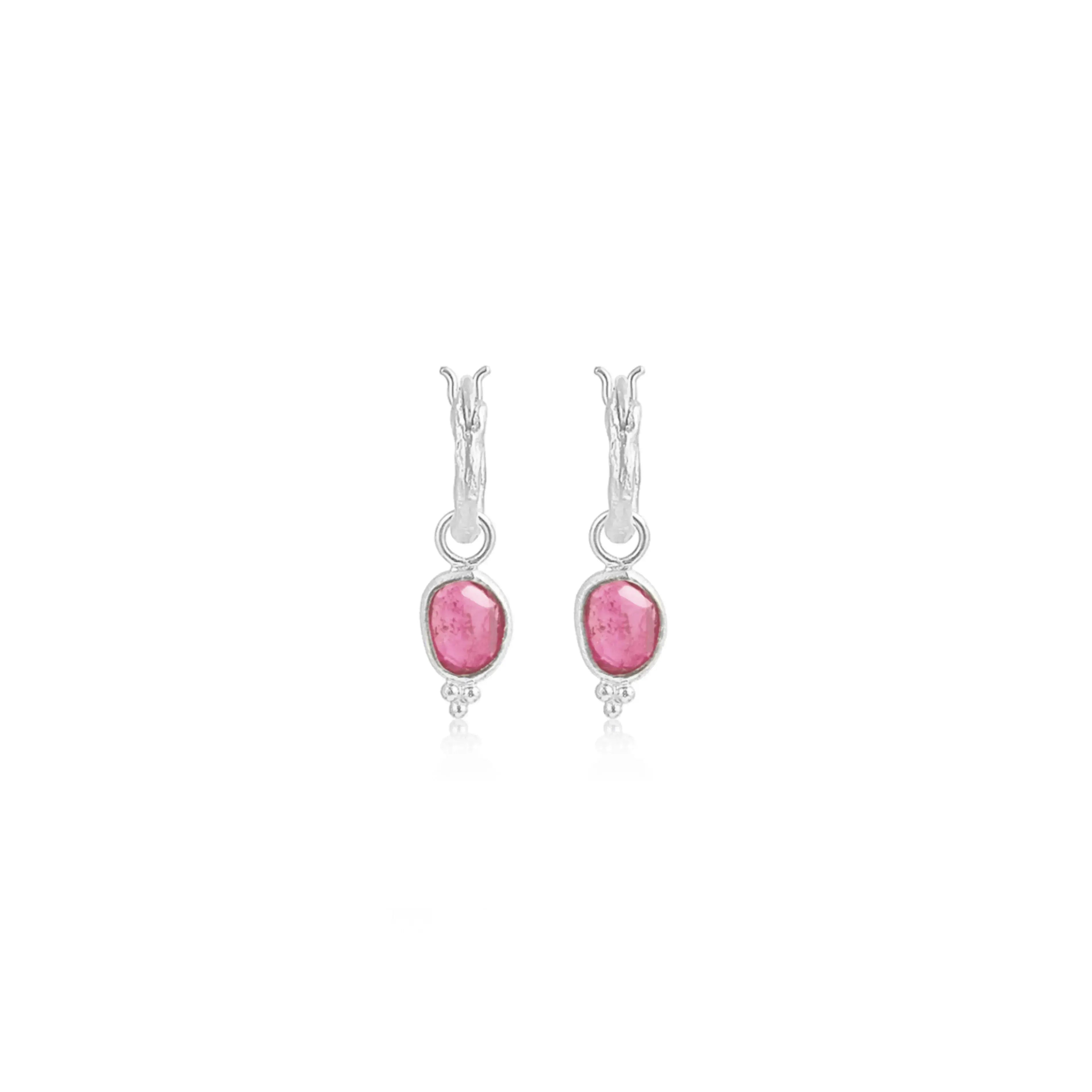 Gentle Heart Hoop • Earrings Sterling Silver