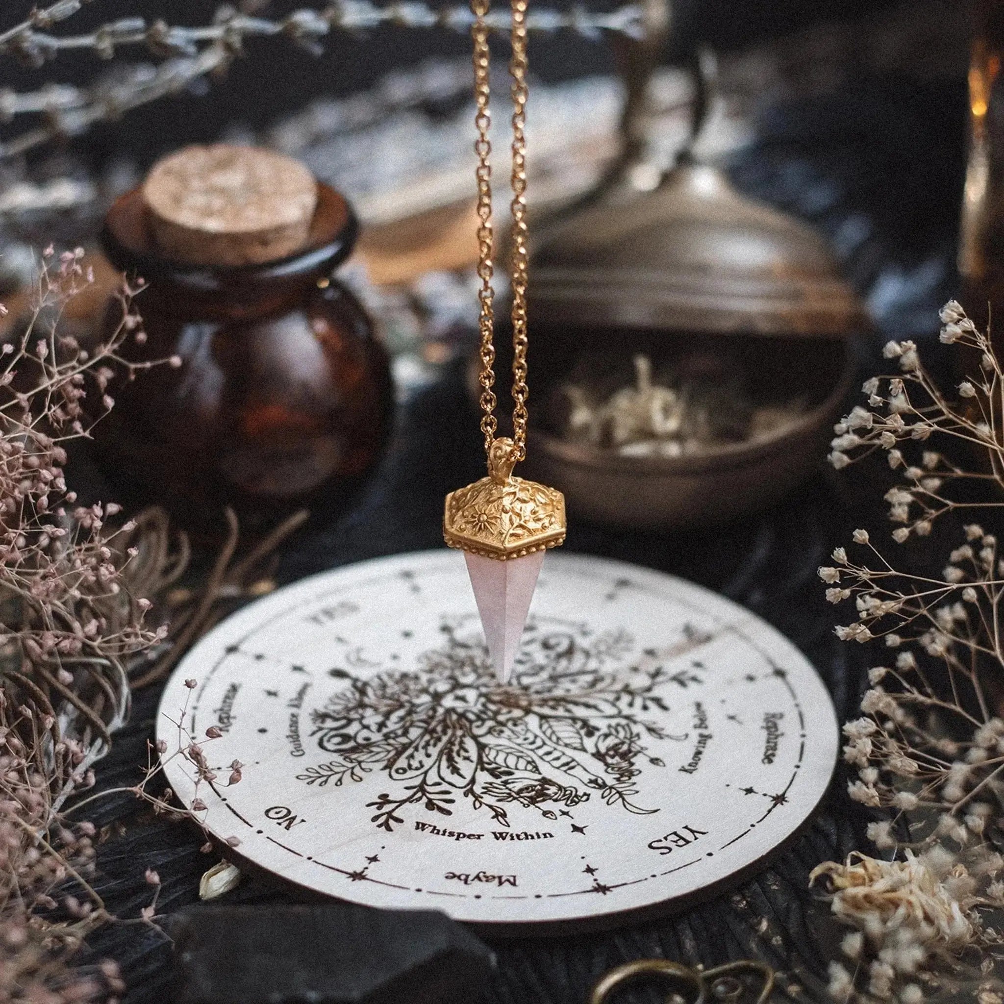 The Gentle Oracle • Pendulum Necklace Ananda Soul