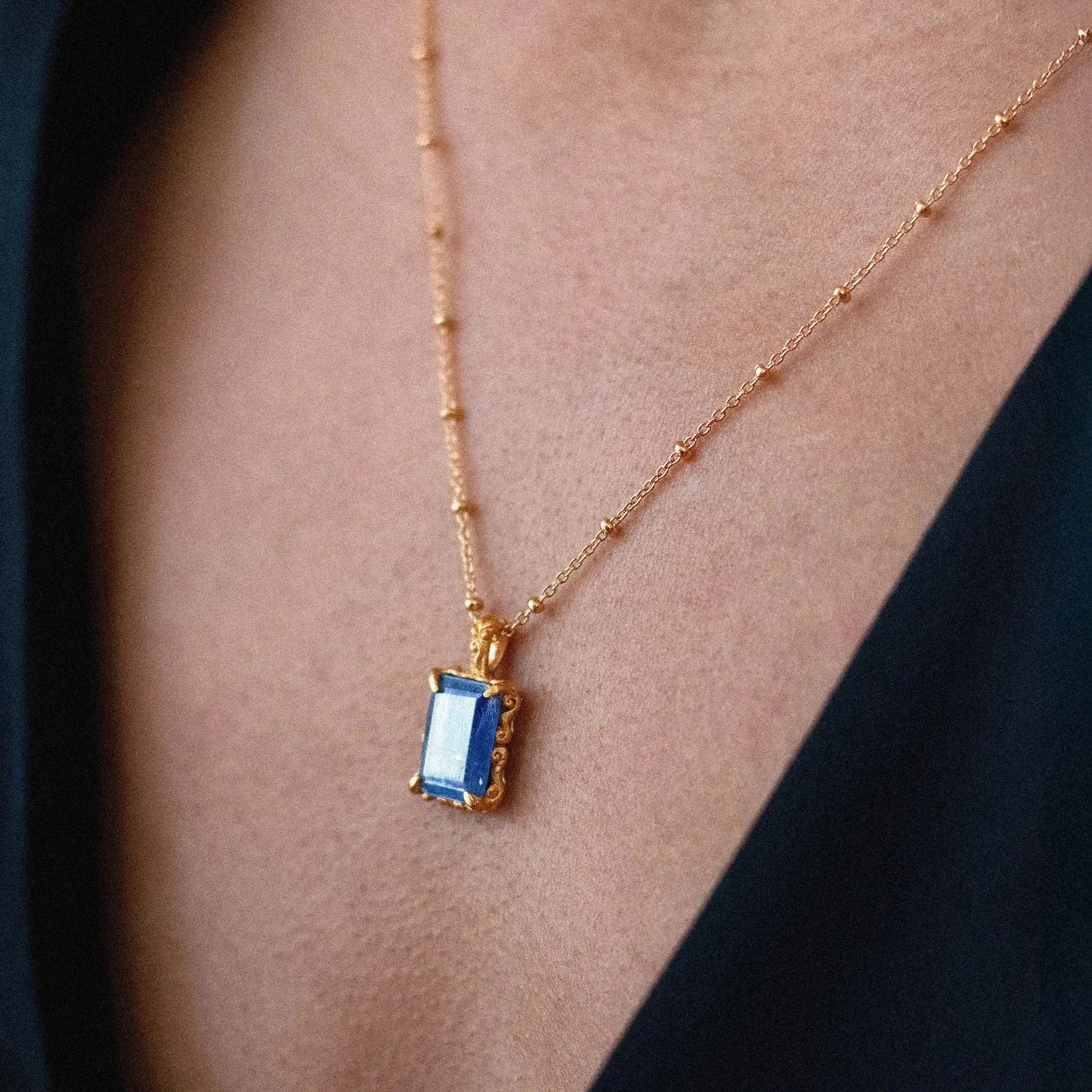 In Time • Necklace (Large Kyanite) Ananda Soul