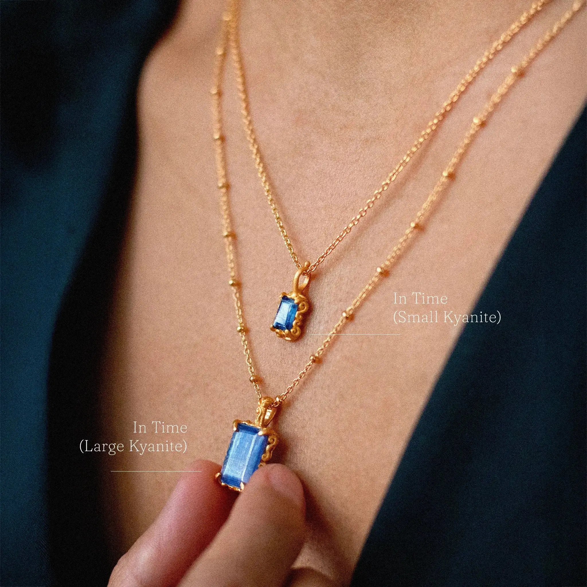 In Time • Necklace (Large Kyanite) Ananda Soul