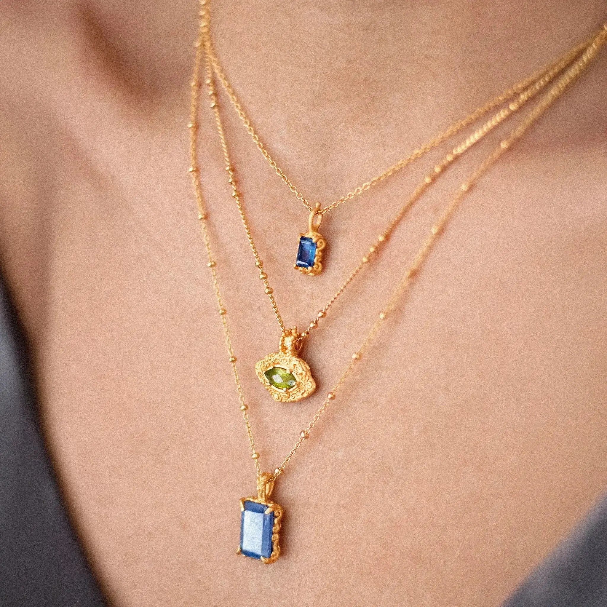 In Time • Necklace (Large Kyanite) Ananda Soul