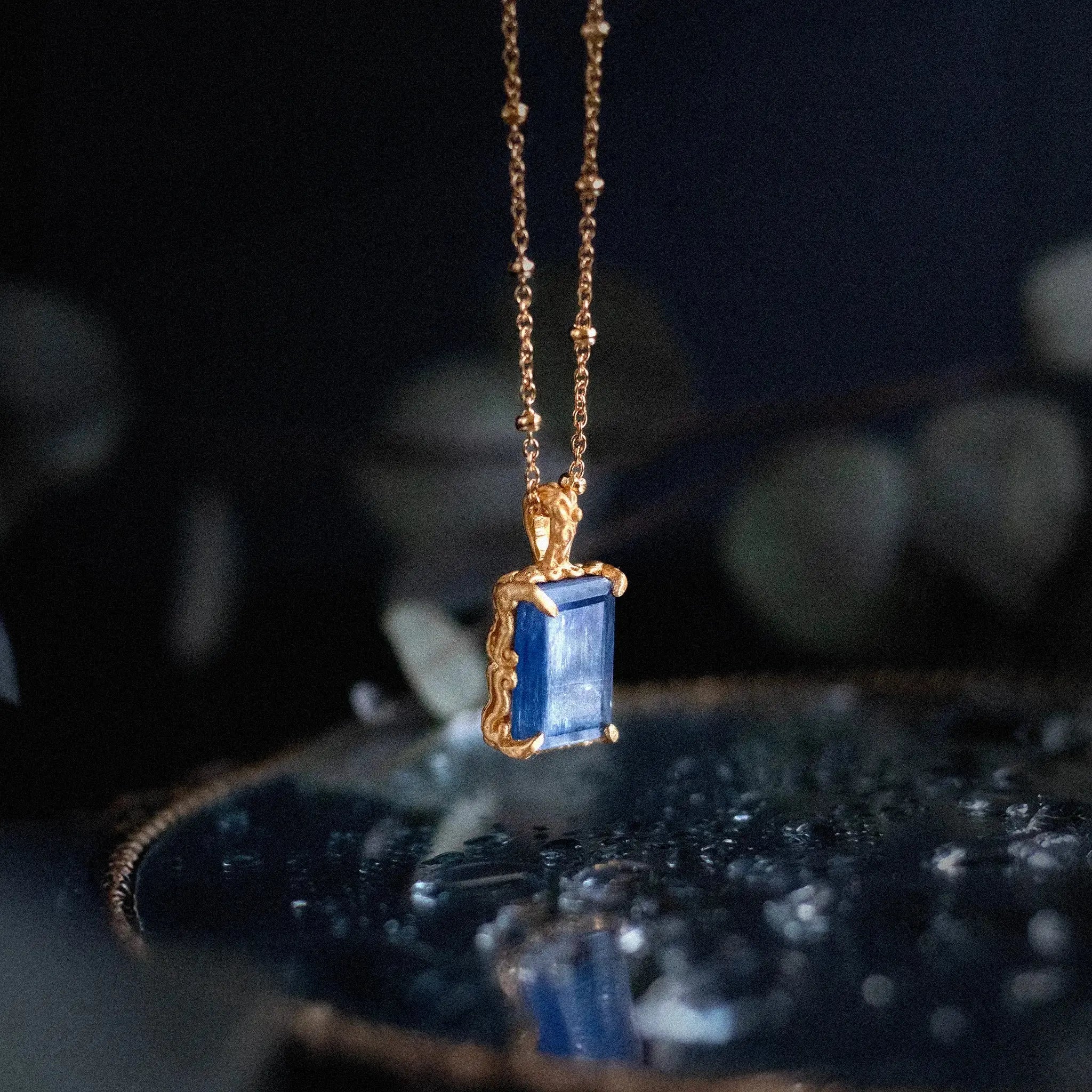 In Time • Necklace (Large Kyanite) Ananda Soul