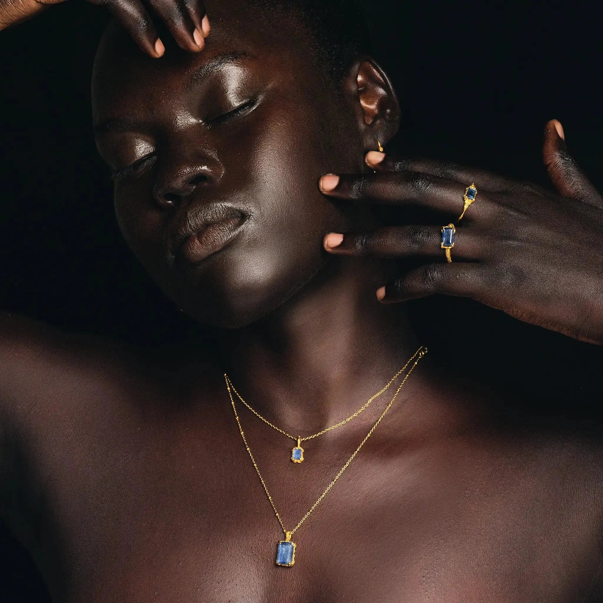 In Time • Necklace (Large Kyanite) Ananda Soul