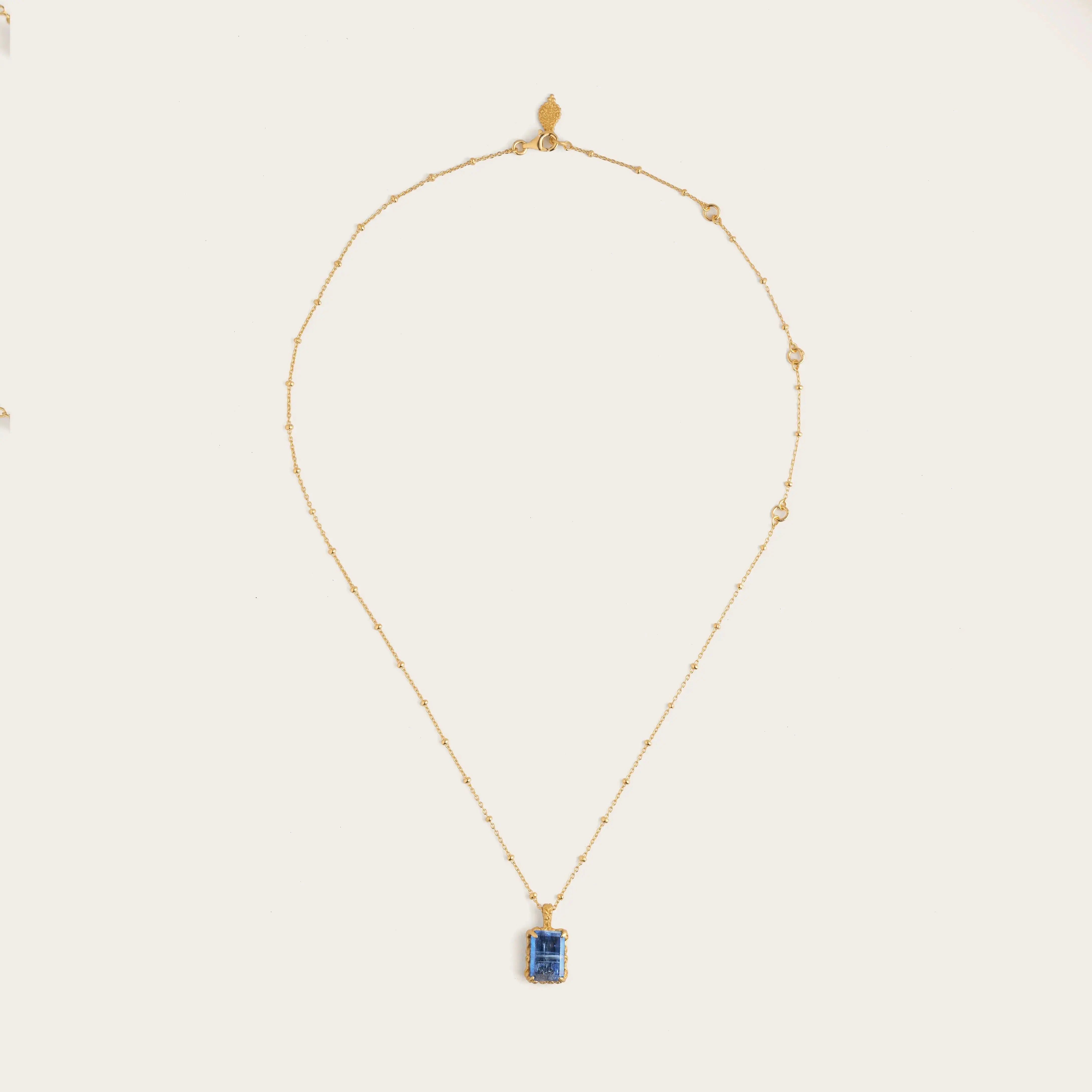 In Time • Necklace (Large Kyanite) Ananda Soul